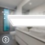 Hranatá - BRILO 7527416 Move LED stropní svítidlo IP44, přímé a nepřímé osvětlení, pohybové čidlo, 58 cm, bílé - BRILO - foto 3