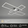Hranatá - BRI 3504018 CCT LED stropní svítidlo, 104 cm, 50 W, chrom (starý kód: BRI 3504-018) - BRILONER - foto 3