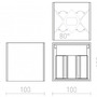Nástěnná - RED R13739 Svítidlo nástěnné TITO SQ DIMM černé 230V LED 2x3W IP65 3000K - RED - DESIGN RENDL - foto 3
