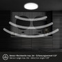 Kruhová - BRILO 7524416 Move LED stropní svítidlo IP44, přímé a nepřímé osvětlení, pohybové čidlo, kruhové 24 cm, bílé - BRILO - foto 3