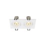 Hranatá - LA 1008513 NEW TRIA® 155 zapuštěné stropní svítidlo, čtvercové, 3000K, dvoulampa, PHASE, 38°, bílé - BIG WHITE (SLV) - foto 3