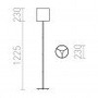 Stojací lampy - RED R12468 ETESIAN stojanová bílá 230V E27 28W - RED - DESIGN RENDL - foto 3