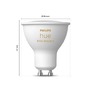 GU10/GZ10 - PH 8720169229754 Hue WACA LED žárovka GU10 4,2W 400lm 2000-6500K RGB CRI80 IP20 - PHILIPS - foto 3