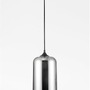 Válec - NV 9726481 Závěsné svítidlo SAVAZ chromové sklo černý kov černý kabel E27 1x12W 230V IP20 bez žárovky - NOVA LUCE - foto 3