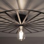 Dekorativní - LD 15636-18 SPIKE LED stropní svítidlo 50x50 matná černá barva kruhové s laťovým designem - LEUCHTEN DIREKT / JUST LIGHT - foto 3
