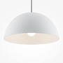 Polokoule - M MOD168PL-01W Závěsné svítidlo Basic 40W E27 bílá kov moderní - MAYTONI - foto 3