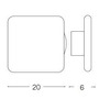 Nepřímé osvětlení - ILUX 195735 COVER AP1 SQUARE BIG BIANCO - IDEALLUX - foto 3