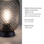 Stolní lampy dekorační - LD 14906-18 REISHI LED stolní lampa černá kouřové sklo šňůrový vypínač kruhové - LEUCHTEN DIREKT / JUST LIGHT - foto 3