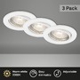 Kruhová - BRILO 7050-036 3ks sada LED vestavné svítidlo, pr. 8,6 cm, 5 W, bílé - BRILO - foto 3