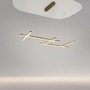 Dekorativní - M MOD278PL-L50G3K Závěsné svítidlo Radiance 3000K 50W 2150lm zlatá hliník teplá bílá - MAYTONI - foto 3