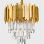 Dekorativní - NV 9181100 Závěsné svítidlo GRANE zlatý kov a křišťál E14 4x5W 230V IP20 bez žárovky - NOVA LUCE - foto 3
