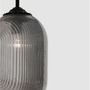 Koule - NV 9119110 Závěsné svítidlo ATHENA kouřové šedé sklo matný černý kov E27 1x12W 230V IP20 bez žárovky - NOVA LUCE - foto 3