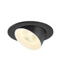 Kruhová - LA 1009725 NUMINOS® GIMBLE L Stropní vestavné svítidlo, 3000 K, 40°, IP20, kulaté, černé / bílé - BIG WHITE (SLV) - foto 3