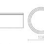 Přisazená - RED R10428 MERIDO stropní bílá 230V GX53 11W IP44 - RED - DESIGN RENDL - foto 3