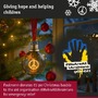 Svítilny - P 241225 Vánoční koule se symbolem míru (na baterie) Christmas Globe Peace hnědá / zlatá 100mm 2200K - PAULMANN - foto 3