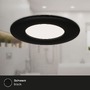Kruhová - BRI 7113-435 3ks sada LED vestavné svítidlo, pr. 8,5 cm, 5 W, 450 lm, černá - BRILONER - foto 3