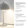 Stolní lampy dekorační - LD 11726-39 Kolekce Schöner Wohnen stolní lampa ALI, písková barva, 1,5 m dlouhý kabel - JUST LIGHT - foto 3