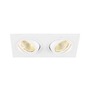 Hranatá - LA 1008008 NEW TRIA® 155 podhledový kroužek, D: 17 Š: 9 V: 4 cm, dvousvítidlo, IP 20, bílá barva - BIG WHITE (SLV) - foto 3