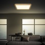 Hranatá - BRILO 7453314 Tava Wood LED stropní svítidlo, přímé a nepřímé osvětlení, ploché, imitace dřeva, 42x42 cm - BRILO - foto 3