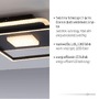 Hranatá - LD 15045-18 DOMINO LED stropní svítidlo hranaté Switchmo černá 3 krokové stmívání moderní krokově stmívatelné 3000K - LEUCHTEN DIREKT / JUST LIGHT - foto 3