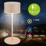 Stolní lampy dekorační - BRILO 7629011 BRILONER Kira stolní lampička - 3W, 200lm, bezdrátová, LED, dotykový vypínač, stmívatelné, béžová 7629011 - foto 3