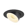 Kruhová - LA 1009728 NUMINOS® GIMBLE L Stropní vestavné svítidlo, 3000 K, 55°, IP20, kulaté, černé / bílé - BIG WHITE (SLV) - foto 3