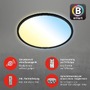 Kruhová - BRILO 7059-015 CCT svítidlo LED panel, pr. 42 cm, 22 W, 3000 lm, černá - BRILO - foto 3