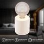 Stolní lampy dekorační - BRILO 7658016 Tubo stolní lampička - s vypínačem, E27 patice, max. 10W, bílá - BRILO - foto 3