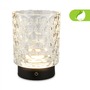 Stolní lampy dekorační - BRILO 7560015 Sunora LED stolní lampička bezdrátová IP44, stmívatelné, dotykový vypínač, čirá - BRILO - foto 3