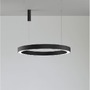 Kruhová - NV 9345645 Závěsné svítidlo MORBIDO černý hliník a akryl LED 80W 230V 2700K - 4000K IP20 vč. dálkového ovládání stmívatelné Tuya - NOVA LUCE - foto 3