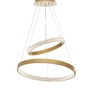 Kruhová - NV 9862852 Závěsné svítidlo PRESTON antický zlatý mosazný hliník a akryl LED 60W 230V 3000K IP20 stmívatelné - NOVA LUCE - foto 3