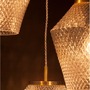 Vícečetná - NV 9291253 Závěsné svítidlo MAGIO sklo barvy koňak mosazný zlatý kov E27 3x12W 230V IP20 bez žárovky - NOVA LUCE - foto 3