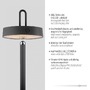 Dekorační - LD 19311-18 AMAG LED stojací lampa na baterie černá stmívatelné dotykem IP44 paměťová funkce 2700K - JUST LIGHT - foto 3