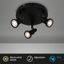Koupelnová - BRI 2992035R LED bodové svítidlo pr. 21 cm 3xGU10 4,8W 400lm černá (starý kód: BRI 2992-035R) - BRILONER - foto 3
