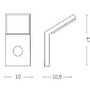 Nástěnná - ILUX 209852 STYLE AP1 SENSOR BIANCO - IDEALLUX - foto 3
