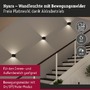 Nepřímé osvětlení - P 71282 LED nabíjecí nástěnné svítidlo Nyara IP44 3000K 100x100mm 2x1W černá - PAULMANN - foto 3