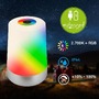 Stolní lampy dekorační - BRILO 7554014 Nubsi stolní lampička - 2,8W, 280lm, nabíjecí, LED, stmívatelné, RGB+W, matný chrom - BRILO - foto 3