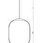 Koule - OS TAN62804 TANIA P2 HP závěsné skleněné svítidlo černá / bílá IP40 4000 K 59W LED - OSMONT - foto 3
