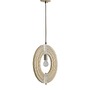 Koule - NV 9138062 Závěsné svítidlo ASCO přírodní dřevo hnědý textilní kabel E27 1x12W 230V IP20 bez žárovky - NOVA LUCE - foto 3