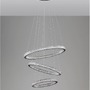 Kruhová - NV 9748158 Závěsné svítidlo GINEVRA černý hliník a akryl LED 69W 230V 3000K IP20 stmívatelné - NOVA LUCE - foto 3