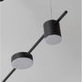 Podélná - NV 9080123 Závěsné svítidlo NORDIK černé železo a akryl LED 30W 3000K L120 H120 stmívatelné - NOVA LUCE - foto 3