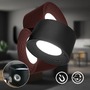 Stolní lampy s klipem - BRILO 2499015 Tari LED lampička na psací stůl, stmívatelné, magnetická hlava, černá - BRILO - foto 3