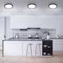 Kruhová - BRI 3468-415 LED stropní svítidlo, pr. 40,5 cm, 24,5 W, černá - BRILONER - foto 3