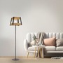 Stojací lampy - LD 15723-79 CRATE Stojací svítidlo ze dřeva a černého lakovaného železa v rustikálním vintage stylu - LEUCHTEN DIREKT / JUST LIGHT - foto 3