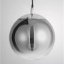 Dekorativní - NV 9080200 Závěsné svítidlo LAZIONE kouřové sklo s přechodem chromovaný hliník E27 1x12W 230V IP20 bez žárovky - NOVA LUCE - foto 3