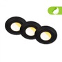 Koupelnová - BRI 7589035 BRILONER Klira 3ks sada LED vestavné bodové svítidlo do koupelny 230V, stmívatelné, IP44, černá 7589035 - foto 3