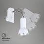 S ramenem - BRI 2739-016P Flexibilní svítidlo do zásuvky 22 cm 1x E14 25W bílé - BRILONER - foto 3