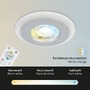 Kruhová - BRI 7040034 LED vestavná svítidla sada, pr.8,4 cm, 3x LED, 5 W, 460 lm, matný chrom (starý kód: BRI 7040-034) - BRILONER - foto 3