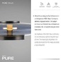 Kruhová - PN 4080-15 LED stolní lampa PURE Vitrum dotykový vypínač stmívatelné 2700K platina / kouřová - PAUL NEUHAUS - foto 3