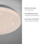 Kruhová - LD 14275-16 URANUS LED stropní svítidlo průměr 26cm bílé hvězdné nebe nadčasový design teplá bílá 3000K - JUST LIGHT - foto 3